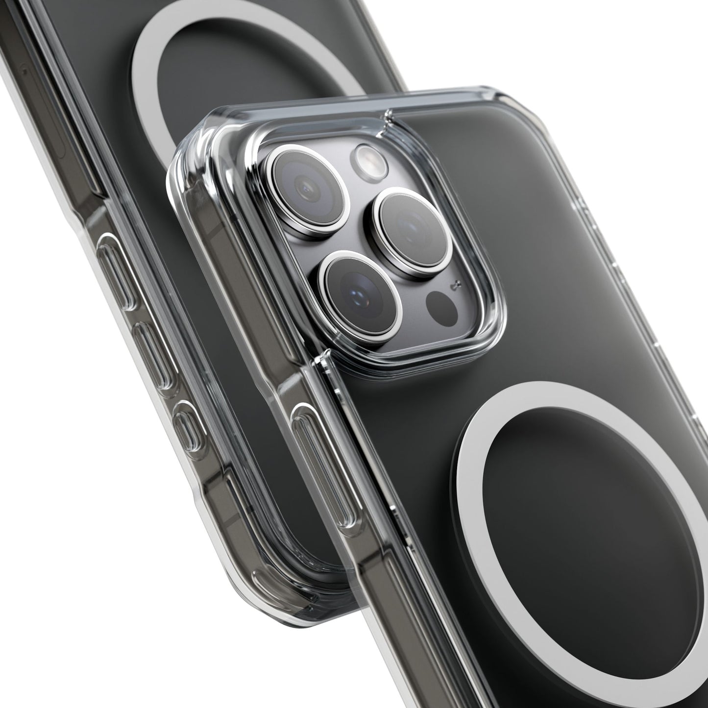Clear Magnetic Phone Case - Impact Resistant with MagSafe Compatibility